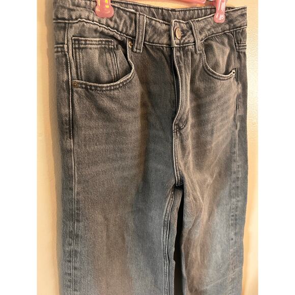Zara Gray Denim Girls Wide Leg Jeans 13-14 - Picture 3 of 8